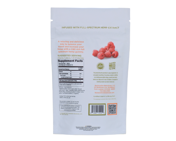 VEGAN CBD Bolder Gummies™ Raspberry