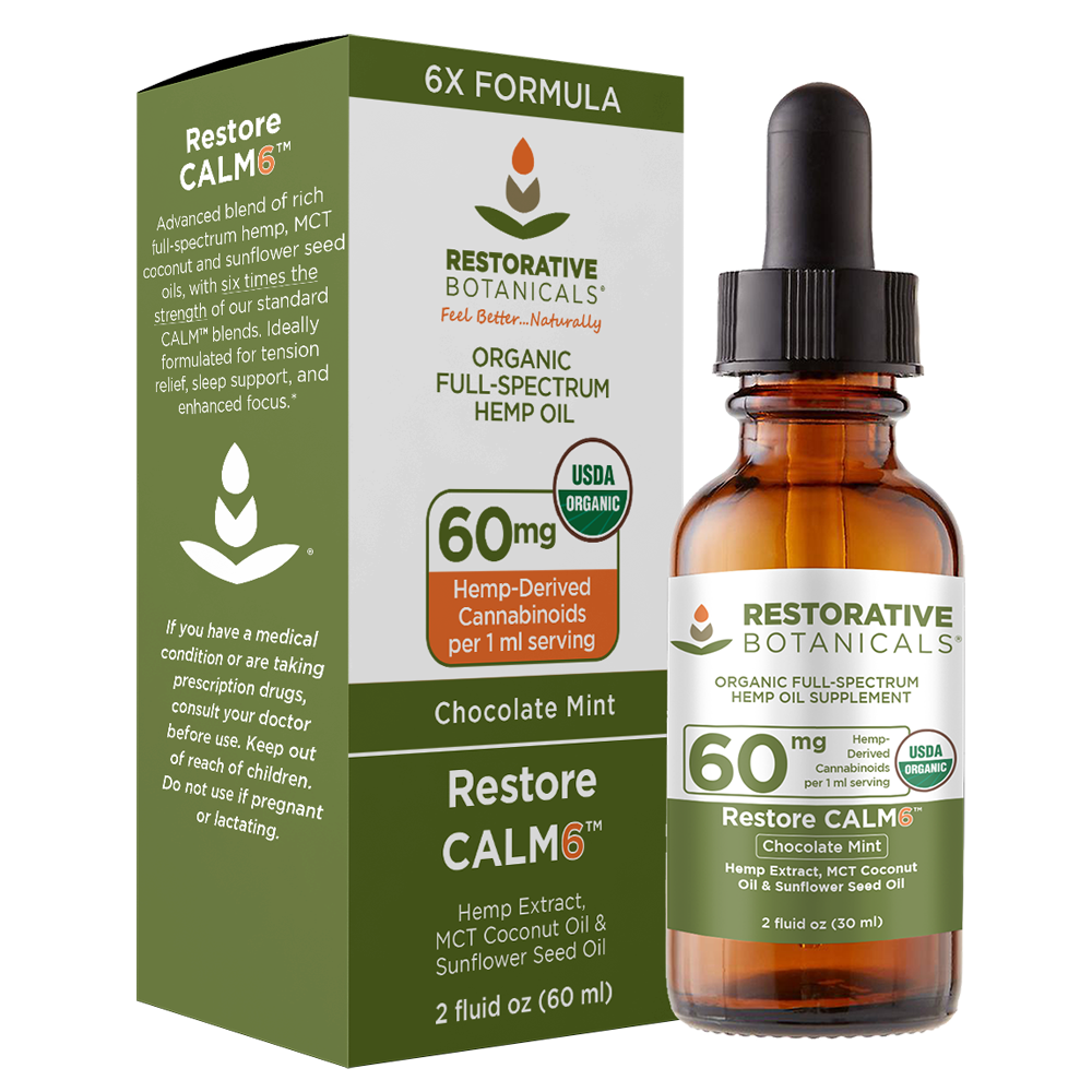 Restore CALM6™ CBD Hemp Oil Supplement