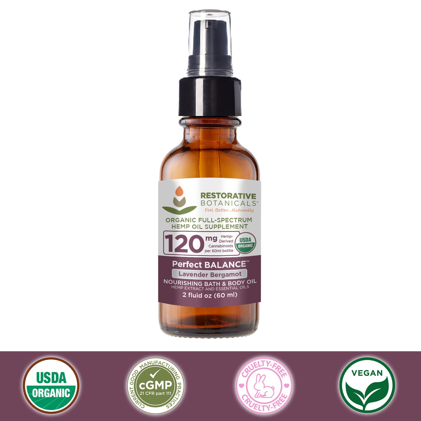 Perfect Balance™ Nourishing Hemp Bath & Body Oil