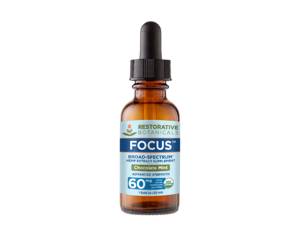 FOCUS™ Broad Spectrum CBD Hemp Oil Supplement - THC-Free
