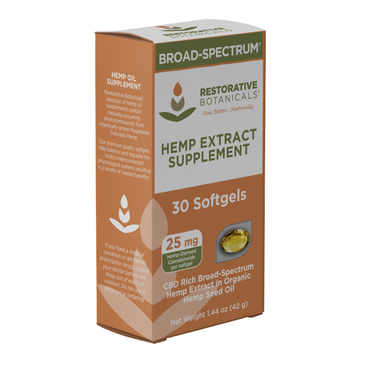 Broad-Spectrum Hemp Oil Supplement Softgels