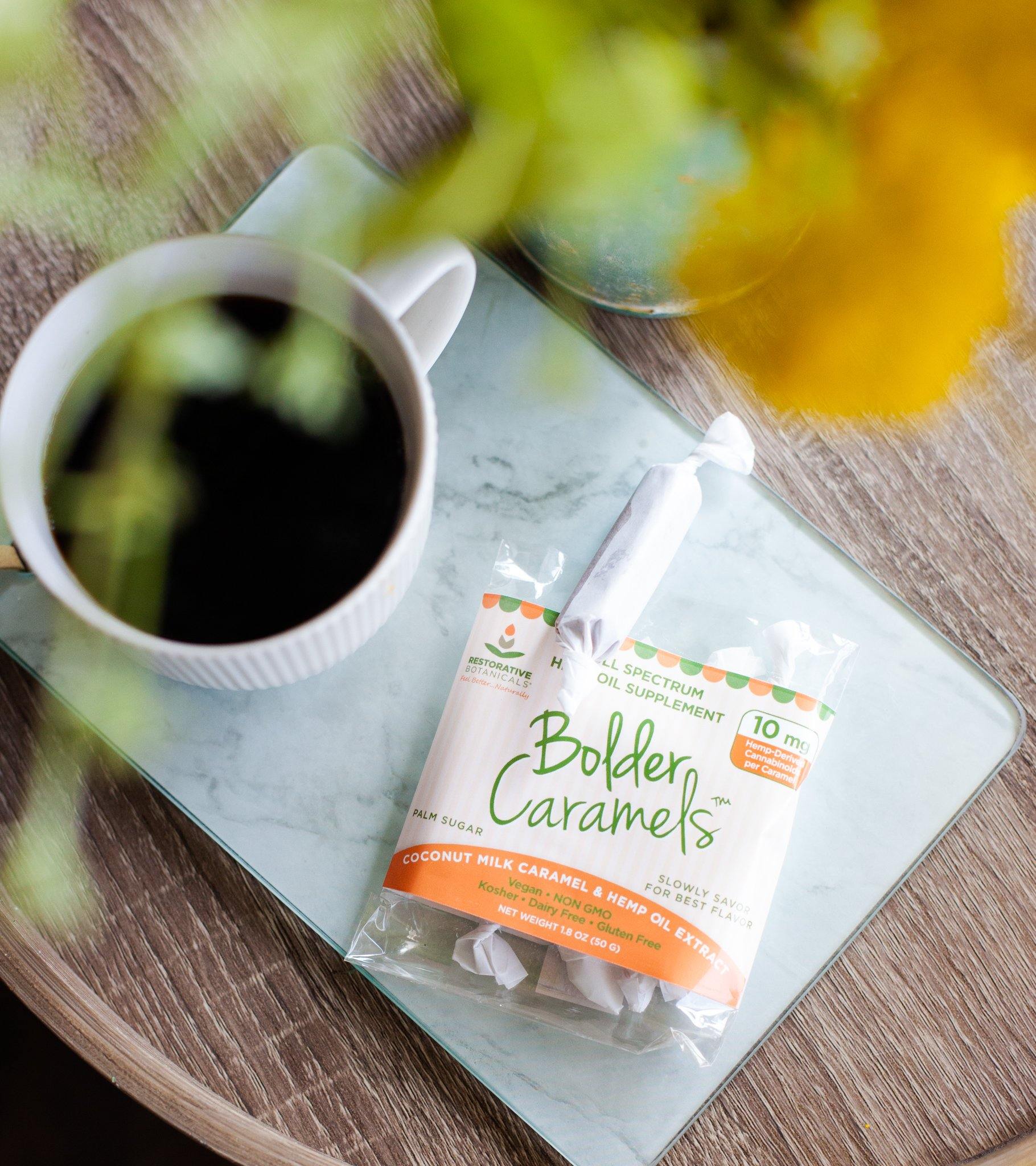Bolder Caramels™ Hemp Extract Caramel - 10mg/Piece - 3 Pack - Restorative Botanicals