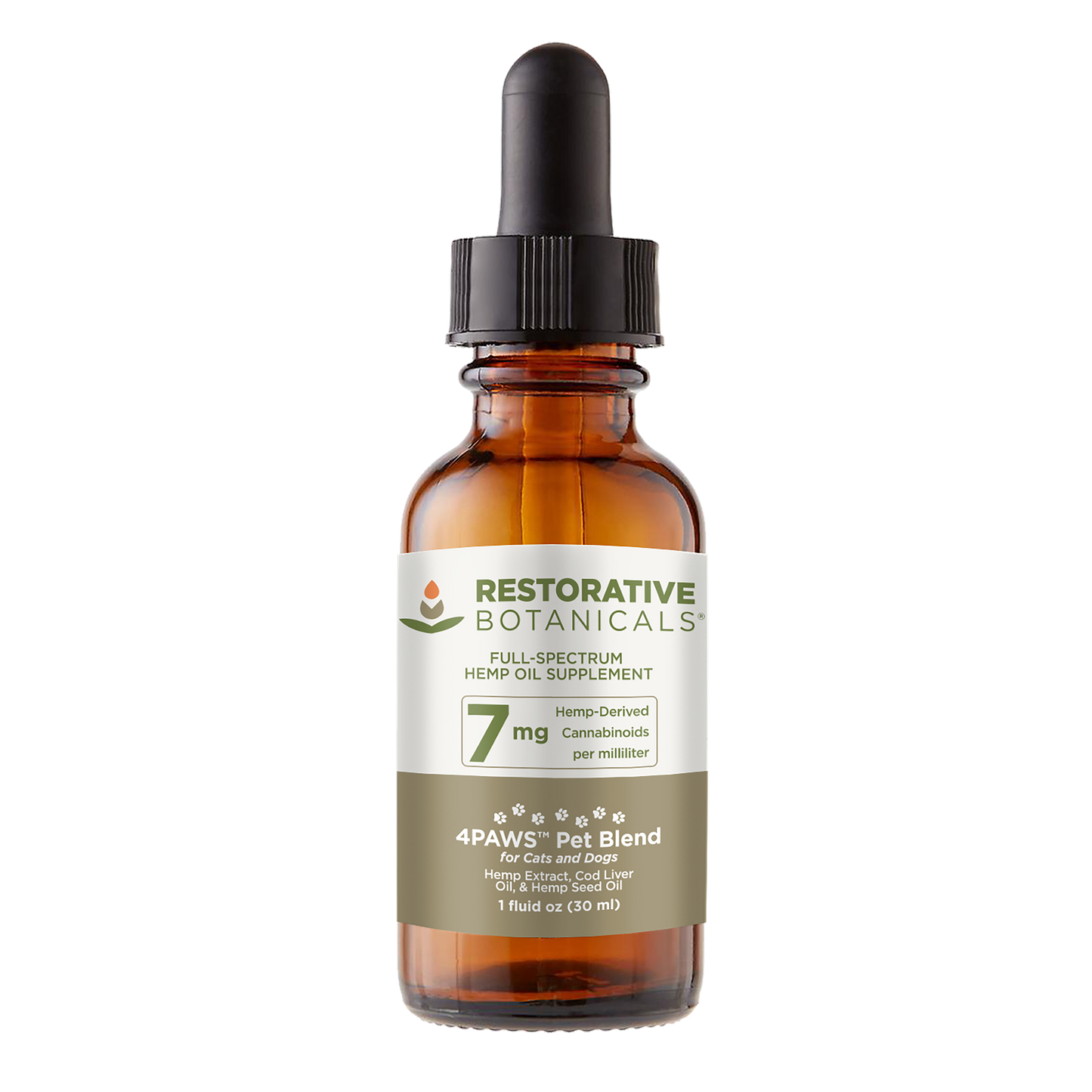 4Paws PET Blend™ Hemp Oil Extract - Restorative Botanicals