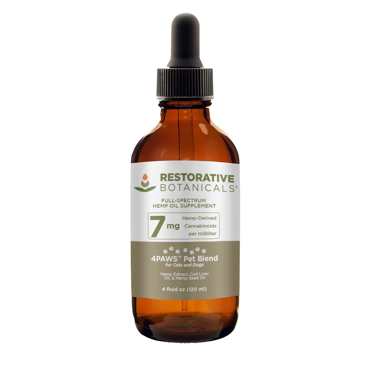 4Paws PET Blend™ Hemp Oil Extract - Restorative Botanicals