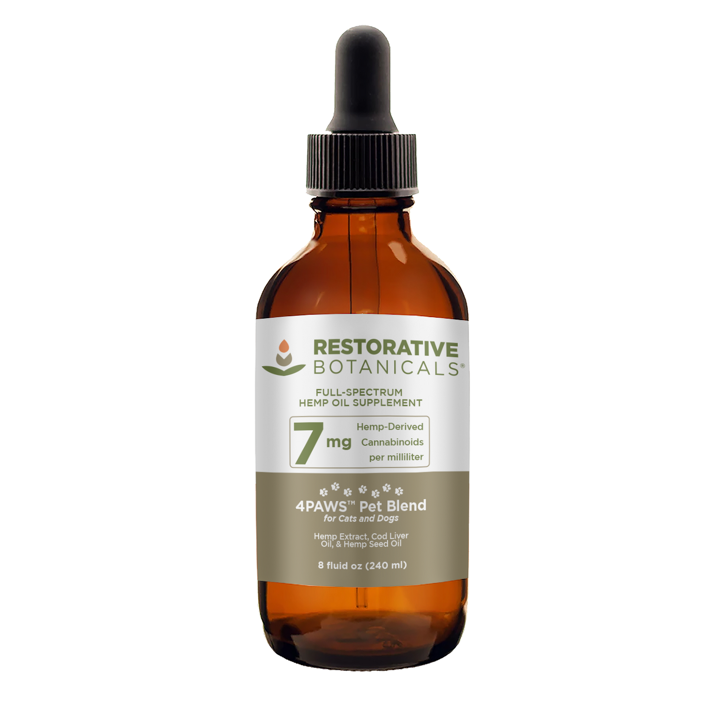 4Paws PET Blend™ Hemp Oil Extract - Restorative Botanicals