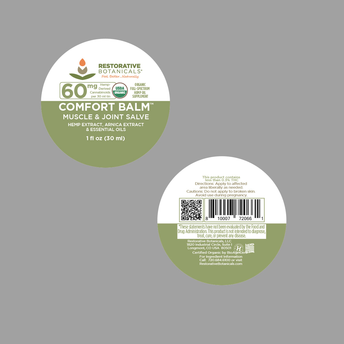 COMFORT BALM™ CBD Muscle and Joint Salve