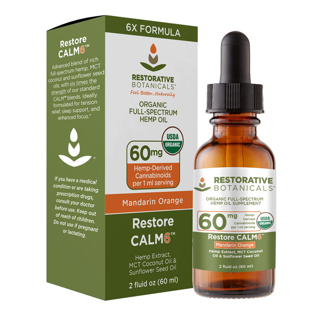 Restore CALM6™ CBD Hemp Oil Supplement