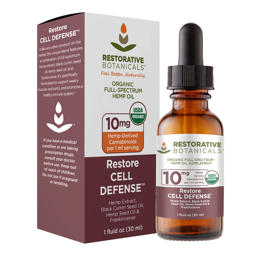 Restore CELL DEFENSE™ CBD Hemp Supplement Restorative Botanicals