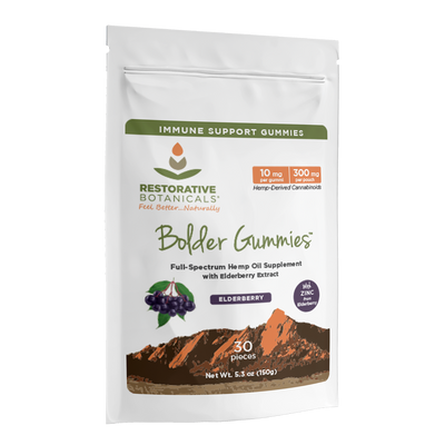 Bolder Elderberry Gummies™ w/ Zinc Hemp Extract Supplement 30ct (10 mg/piece)