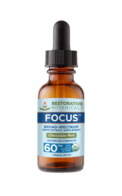 FOCUS™ Broad Spectrum CBD Hemp Oil Supplement - THC-Free