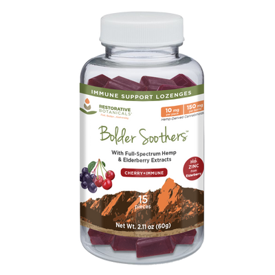 Bolder Soothers™ Hemp Lozenges 15ct (10 mg/pc) - Restorative Botanicals